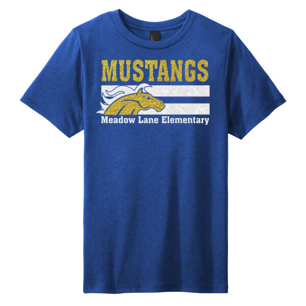 Mustangs GLITTER - Youth Perfect Tri ® Tee Thumbnail
